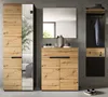 Garderobe Set 4-teilig "Cooper" in Artisan Eiche und grau Produktbild-Vorschau 1