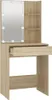 vidaXL Coiffeuse avec LED Chêne Sonoma 60x40x140 cm Voir les images du produit 3
