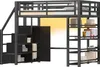 Lit superposé Merax 140x200 cm, lit mezzanine en métal avec Voir les images du produit 6