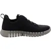 A side view of a single blue and gray athletic shoe against a white background. Produktbild-Vorschau