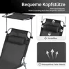 SoBuy Sonnenliege mit Sonnendach und Kopfkissen Auflage Produktbild-Vorschau 5