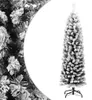 vidaXL Sapin de Noël artificiel élancé avec neige Vert 120 Voir les images du produit 5