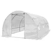 A white greenhouse tunnel on a white background. Voir les images du produit