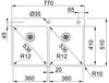 FRANKE Spüle BOX BXX 220-36-36 A mit Druckknopfventil Produktbild-Vorschau 2
