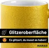 Huuraa Glitzertasse Süßer Affe Comic 330ml Gold Keramik Produktbild-Vorschau 5