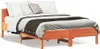 Massivholzbett ohne Matratze Wachsbraun 120x190 cm Produktbild-Vorschau 2