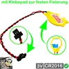 CR2016/ 2 Pin schwarz RTC BIOS CMOS Battery Akku kompatibel Produktbild-Vorschau 1