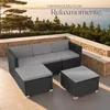 TecTake 404786, Lounge, Schwarz Produktbild-Vorschau 7