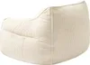 Poltrona pouf in velluto a coste BANANAIR 100x110 cm bianco Anteprima dell’immagine prodotto 5