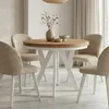Runder Ausziehbarer Tisch für Esszimmer, PERO mit einem Produktbild-Vorschau 1