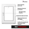 Finestra Framex per cantina Finestra in plastica Bianca Anteprima dell’immagine prodotto 3