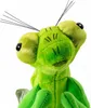 A close-up studio shot of a green plush toy praying mantis. Produktbild-Vorschau