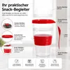Müslibecher 4er Set Joghurtbecher To Go Lunchbox Müsli Produktbild-Vorschau 2