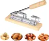 Stabiler Nussknacker aus Edelstahl, silber, mit Holzfuß Produktbild-Vorschau 2