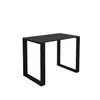 A product shot of a table with black legs and a dark tabletop, isolated on a white background. Náhľad obrázku produktu