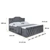 ALTDECOR Boxspringbett mit Fußteil, H4 Matratze und Topper Produktbild-Vorschau 6