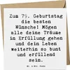 Mr. & Mrs. Panda Deluxe Karte Spruch 79. Geburtstag - Weiß Produktbild-Vorschau 1