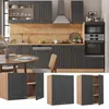 Hängeschrank Vicco Fame-Line Anthrazit-Gold 60 cm, Model Produktbild-Vorschau 2
