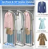 Wasserdicht Transparent Kleidersäcke Anzug 3 Stück 60x102CM Produktbild-Vorschau 3