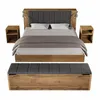 Doppelbett 180x200 Holzbett mit klappbarem Stauraum Produktbild-Vorschau 15