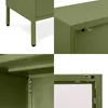 Industrieller TV-Ständer aus olivgrünem Metall, 160 cm, mit Produktbild-Vorschau 8