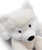 Close-up of a white plush fox toy. Anteprima dell’immagine prodotto