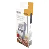 A product packaging box for a digital cooking thermometer with probe. Voir les images du produit