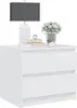 vidaXL Comodini, set da 2 pezzi, bianco, 50x39x43,5 cm, Anteprima dell’immagine prodotto 4