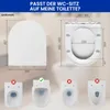 Toilettendeckel D Form WC-Sitze, Kurzer Toilettensitz mit Produktbild-Vorschau 19