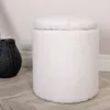 Limpen Pouf Ø32cm mit Aufbewahrung weiß. Produktbild-Vorschau 11
