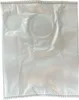 A white vacuum cleaner bag with two circular openings. Produktbild-Vorschau