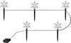 Spina LED da giardino 5 fiocchi di neve - 21 cm - Anteprima dell’immagine prodotto 2