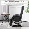 HOMCOM Poltrona relax girevole con funzione reclinabile e Anteprima dell’immagine prodotto 5