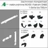 Halbrund Dachrinne 100mm | RG100 NW100/125 | 1-Seite bis Produktbild-Vorschau 2