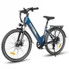 A blue electric bicycle is shown against a white background. Podgląd zdjęcia produktu