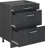 Küchenunterschrank Vicco R-Line Schwarz Beton 60 cm ohne Produktbild-Vorschau 4