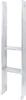 A metal H-post bracket with two shelves, shown against a white background. Voir les images du produit