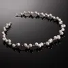 Kette Collier Süßwasser Perlen Zuchtperlen creme weiß Produktbild-Vorschau 5