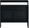 barový stůl vidaXL se 2 deskami černý 130x40x120 cm Náhled obrázku produktu 4