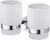 Haceka Kosmos Dubbele Bekerhouder 16,1x7,5x9,6 cm Chroom Produktbild-Vorschau 1