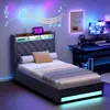 MODFU Boxspringbett 90×200 mit bettkasten,Polsterbett mit Produktbild-Vorschau 3