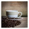 Leinwandbild Tasse Kaffee Vintage 60x60 Feeby Braun bild Produktbild-Vorschau 3