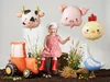 Palloncino in foil "Trattore" | 72x63,5 cm  (DA RIEMPIRE Anteprima dell’immagine prodotto 4
