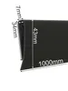 Großes EXCOLO PVC Abdeckprofil 1m lang, 43mm hoch in grau Produktbild-Vorschau 2