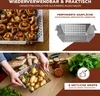 bremermann Grillkorb 25 x 21 x 6,5 cm Edelstahl Grillpfanne Produktbild-Vorschau 3