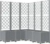 vidaXL Sadzarka z kratką Jasnoszara 120x120x136 cm PP Podgląd zdjęcia produktu 1