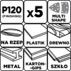 GRAPHITE brúsny papier na suchý zips delta 102x152 mm, 5 Náhľad obrázku produktu 2