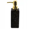 Seifenspender Schwarz Gold 350ml - Eckig Produktbild-Vorschau 1