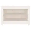 Panca porta scarpe vidaXL bianca 70x38x45,5 cm in legno Anteprima dell’immagine prodotto 3