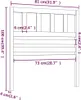 The Living Store Kopfteil Schwarz 81x4x100 cm Massivholz Produktbild-Vorschau 6